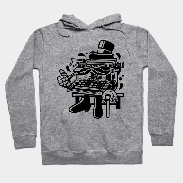 English Typewriter Hoodie by Superfunky